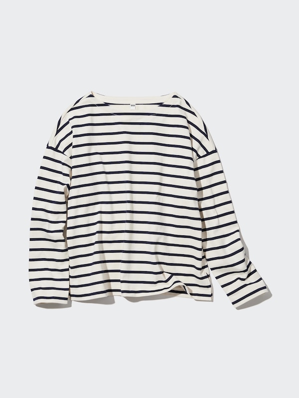 Women's Striped Long Sleeve T-Shirt UNIQLO ID