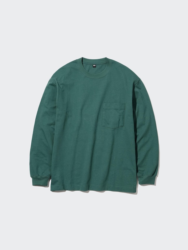 ウォッシュコットンクルーネックTシャツ