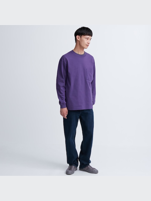 ウォッシュコットンクルーネックTシャツ