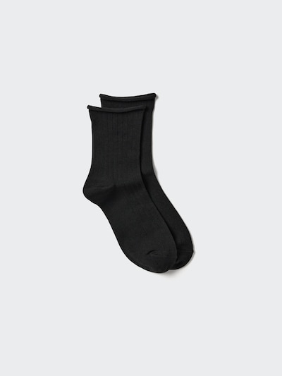 ヒートテックソックス/クルートップロール