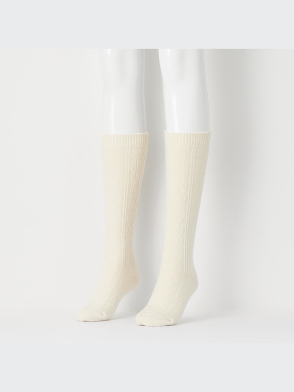 ヒートテックハイソックス（ケーブル）