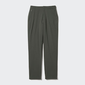 Uniqlo Pants Men's Sz 3XL Green Heattech Fleece Lined Adjustable Waist  Straight