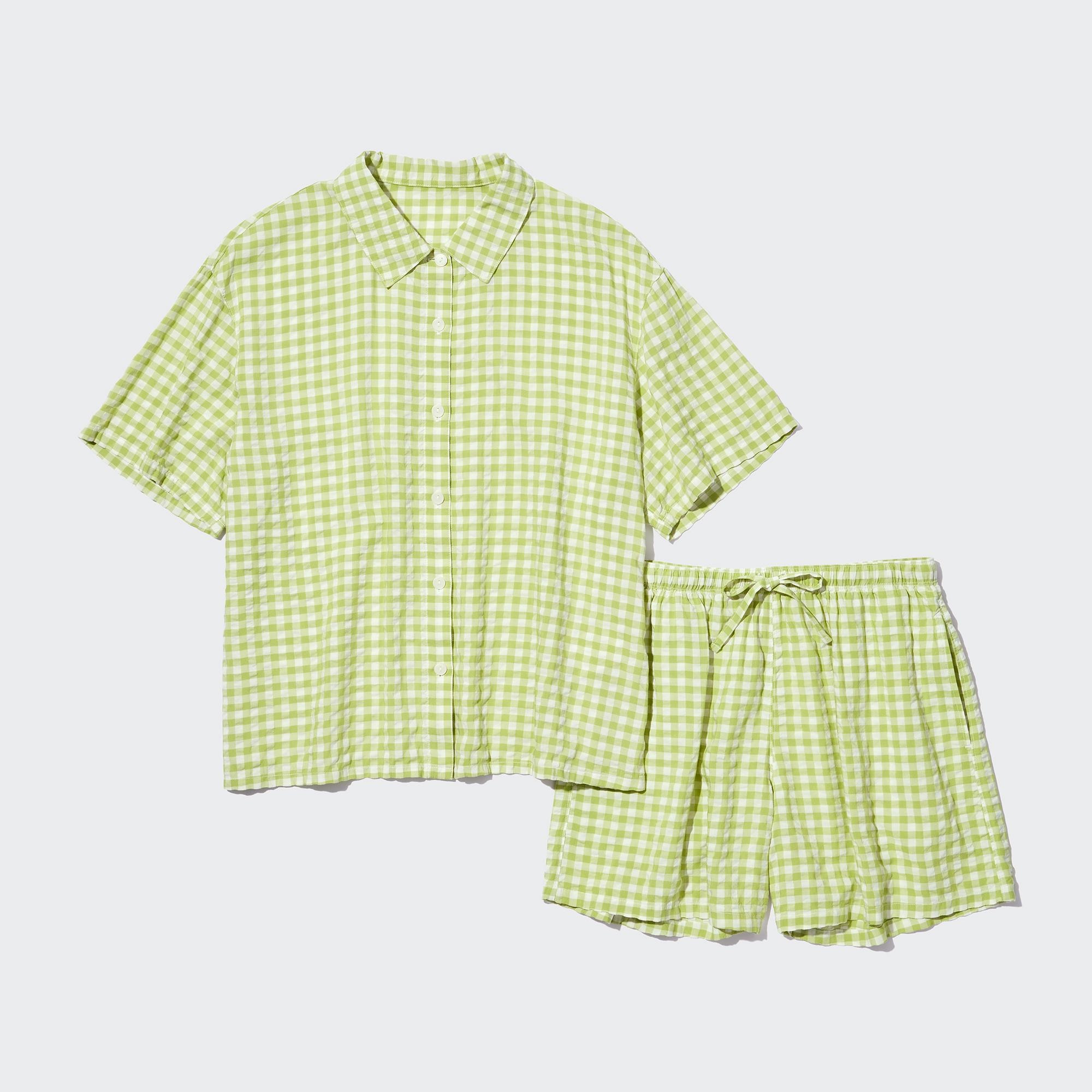 WOMEN S SOFT SEERSUCKER SHORT SLEEVE PAJAMAS UNIQLO PH