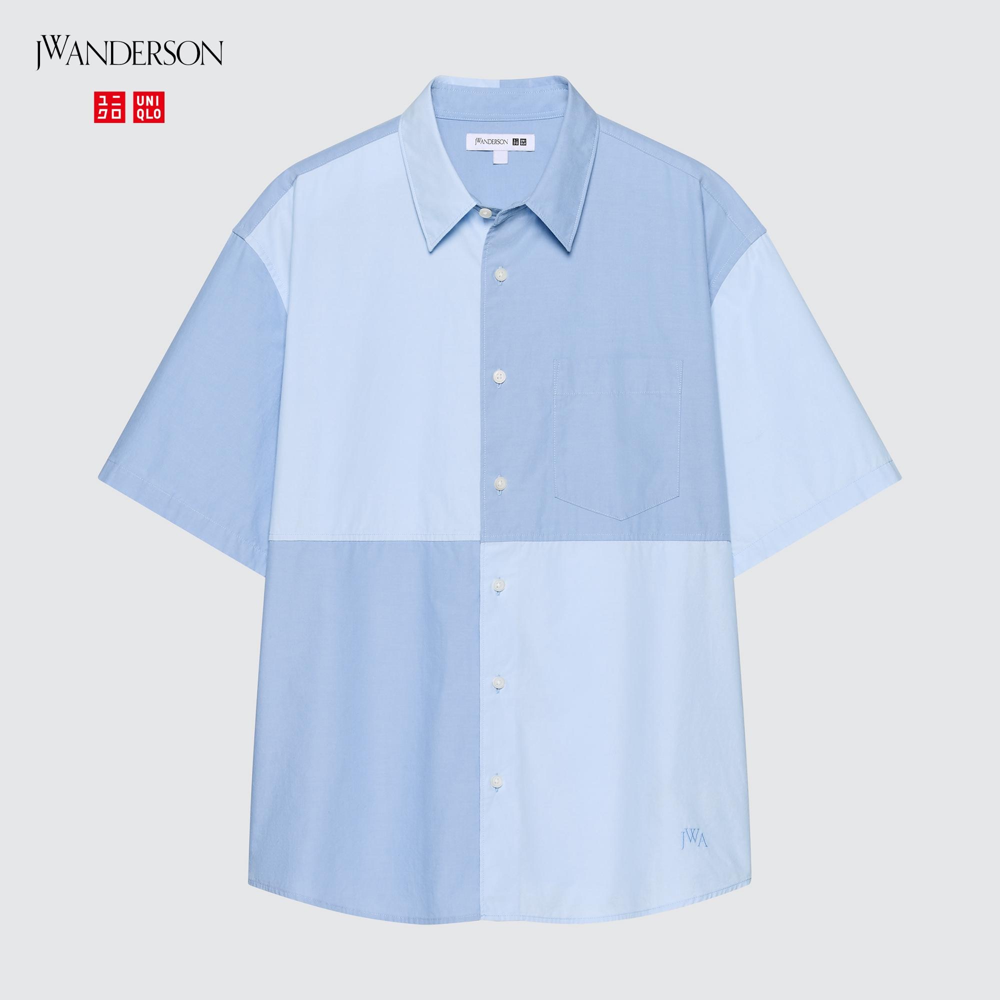 ユニクロ メンズ トップス シャツ ワイシャツ 水色 半袖 S 通販