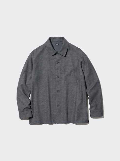 BRUSHED TWILL LONG SLEEVE OVER SHIRT UNIQLO PH