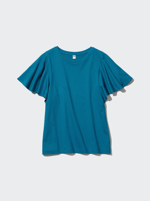 WOMEN'S COTTON FLARE SLEEVE T-SHIRT UNIQLO PH