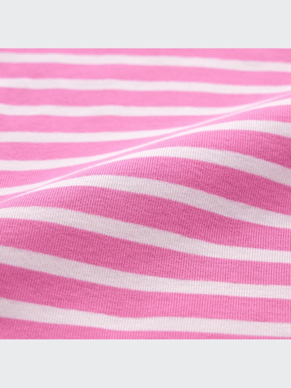 コットンボーダークルーネックT（長袖）