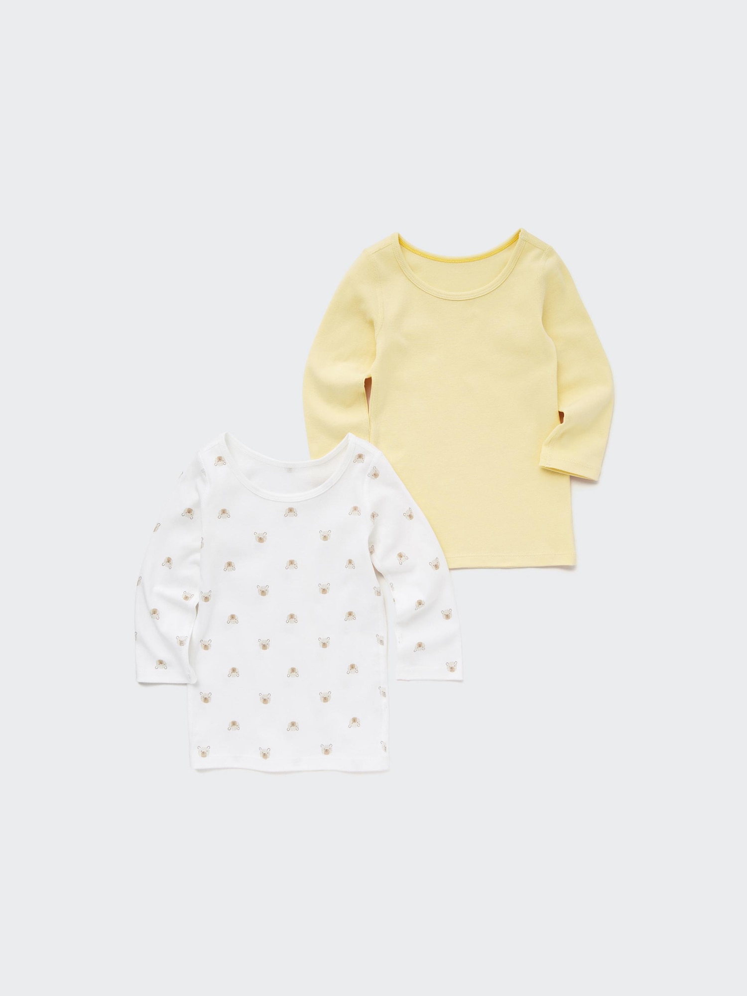 ユニクロ公式 | コットンフライスインナーT（アニマル・長袖・2枚組）