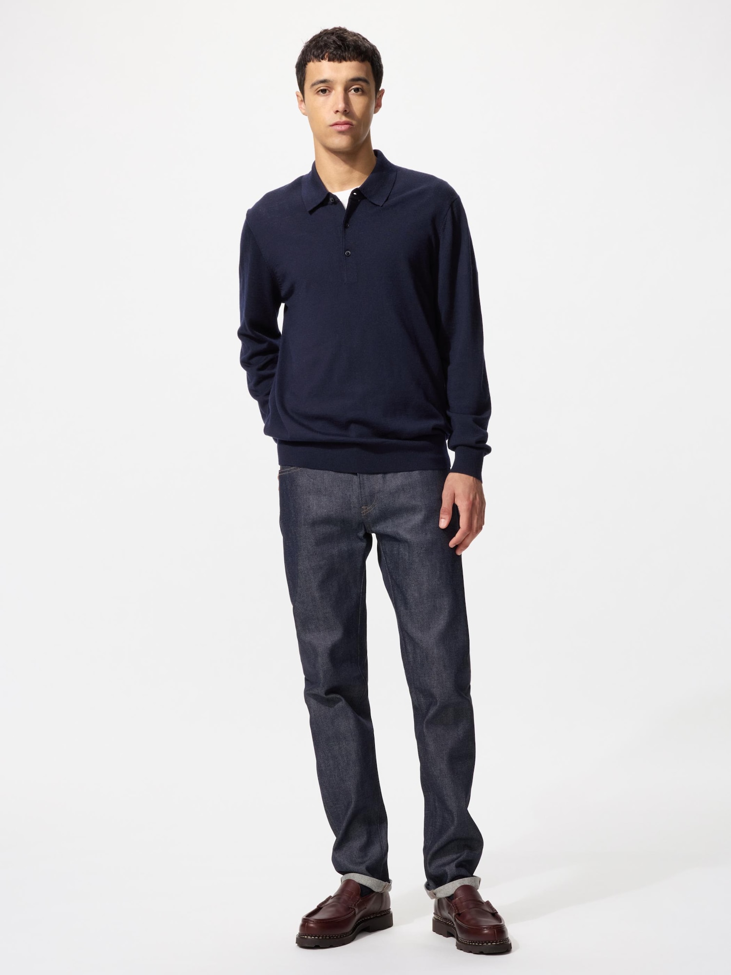 【24SS NEW】BRUNELLO CUCINELLI_men / ニット 長袖ポロシャツ 24SS NEW】BRUNELLO CUCINELLI_men / ニット 長袖ポロシャツ