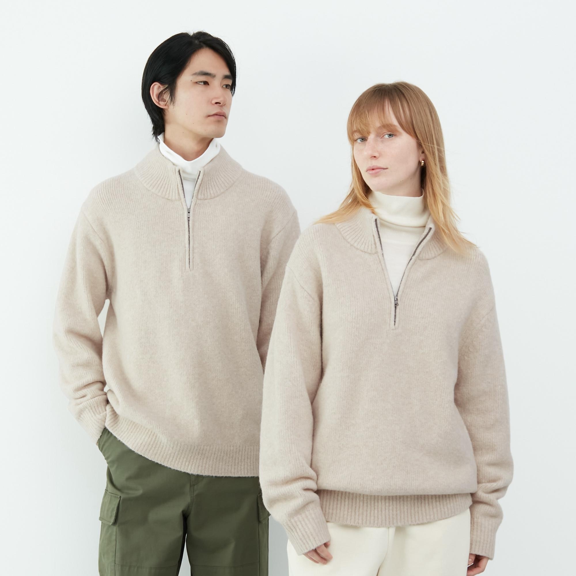 ユニクロ UNIQLO jw Anderson ハーフジップニット - ニット