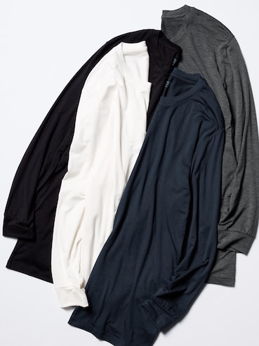 HEATTECH Crew Neck Long Sleeve T-Shirt