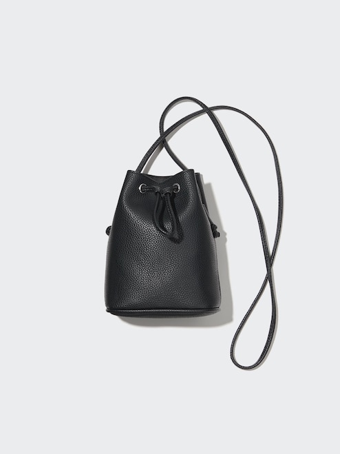 WOMEN'S FAUX LEATHER DRAWSTRING MINI SHOULDER BAG UNIQLO PH