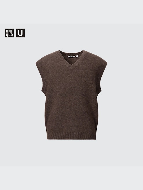 MEN'S PREMIUM LAMBSWOOL V NECK VEST UNIQLO PH