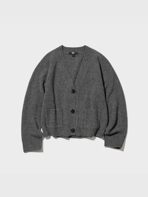 Souffle Yarn Long Sleeve Short Cardigan
