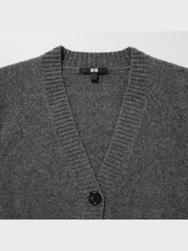 Souffle Yarn Long Sleeve Short Cardigan