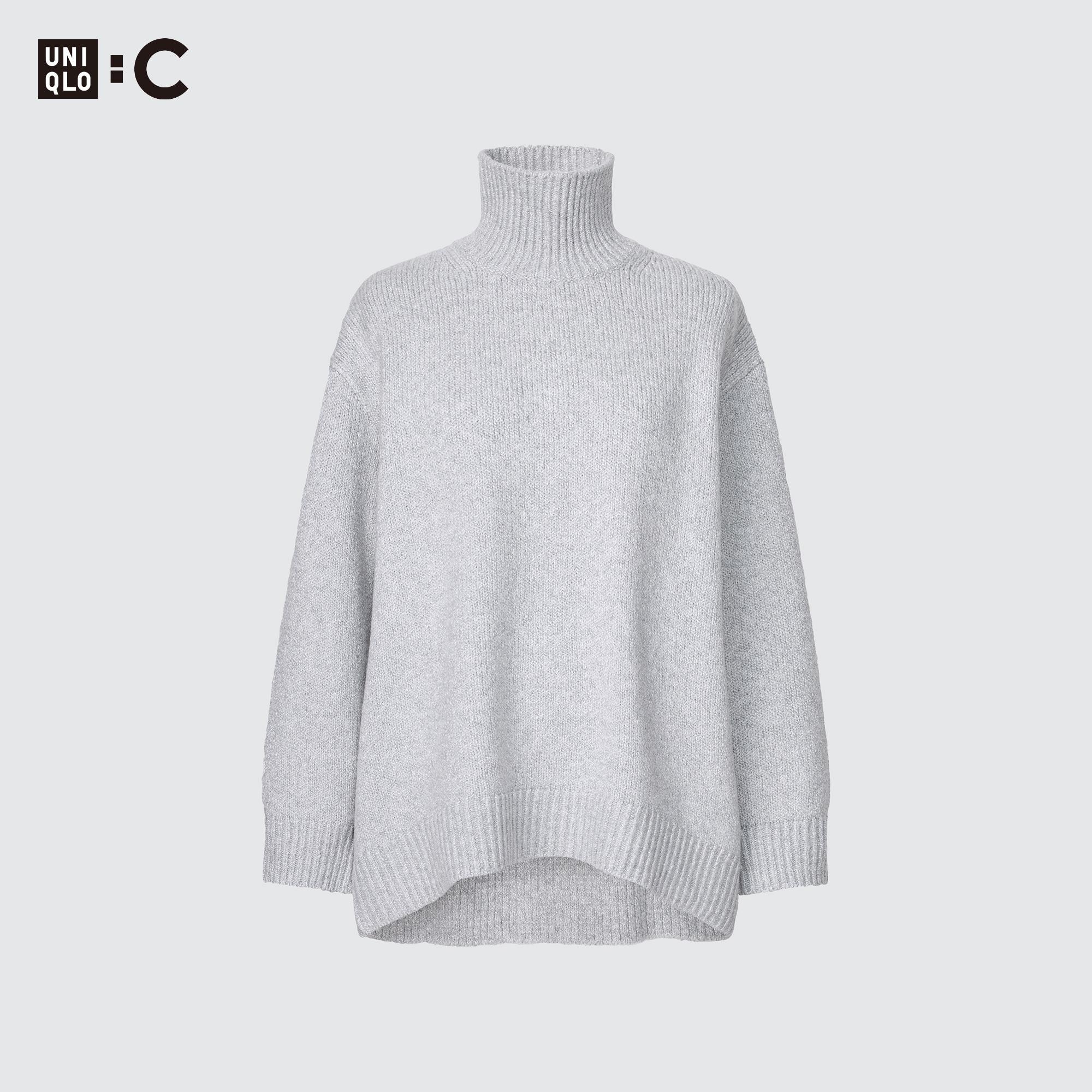 White high sale neck knit