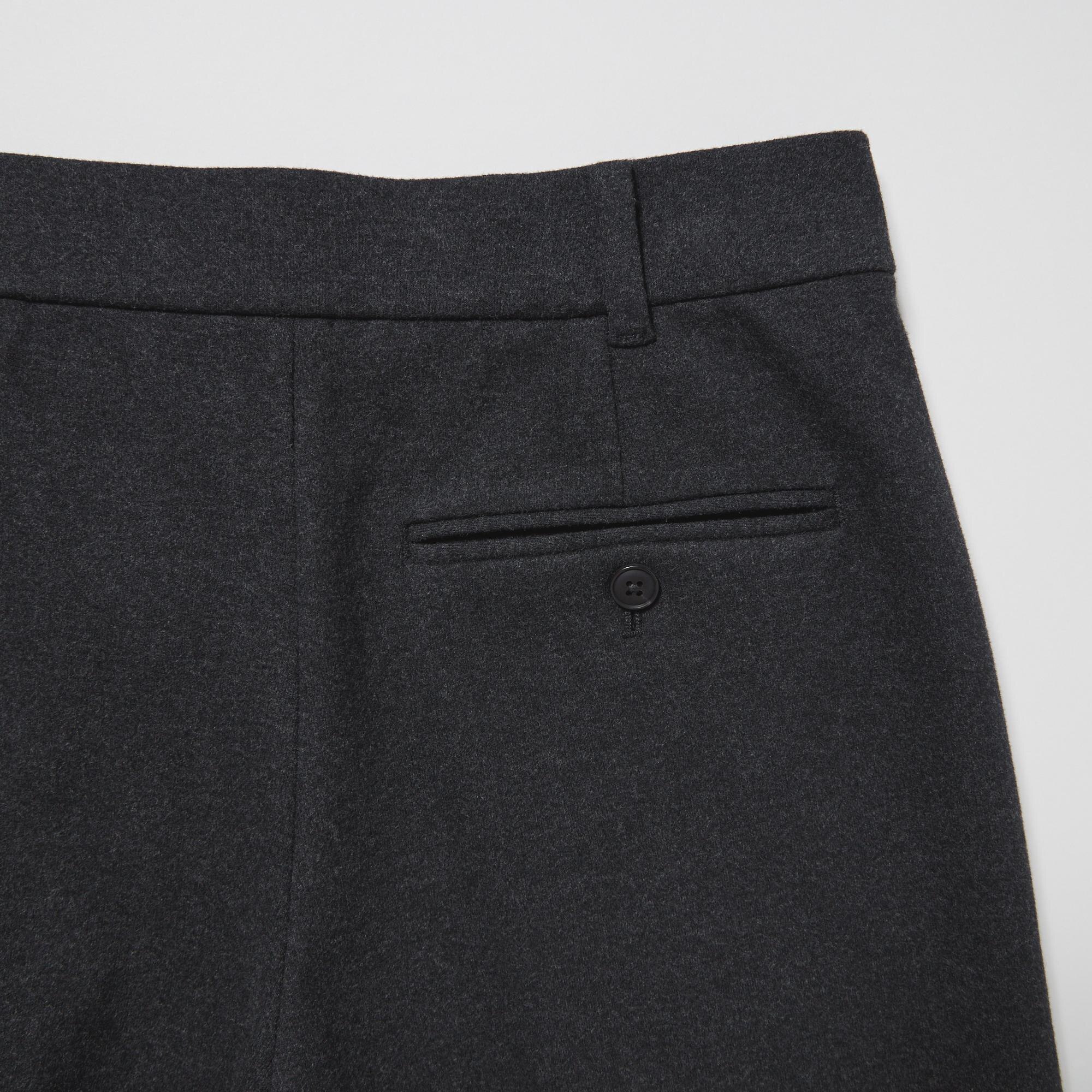 Trousers | Slim Black Jersey Cropped Trousers | Burton