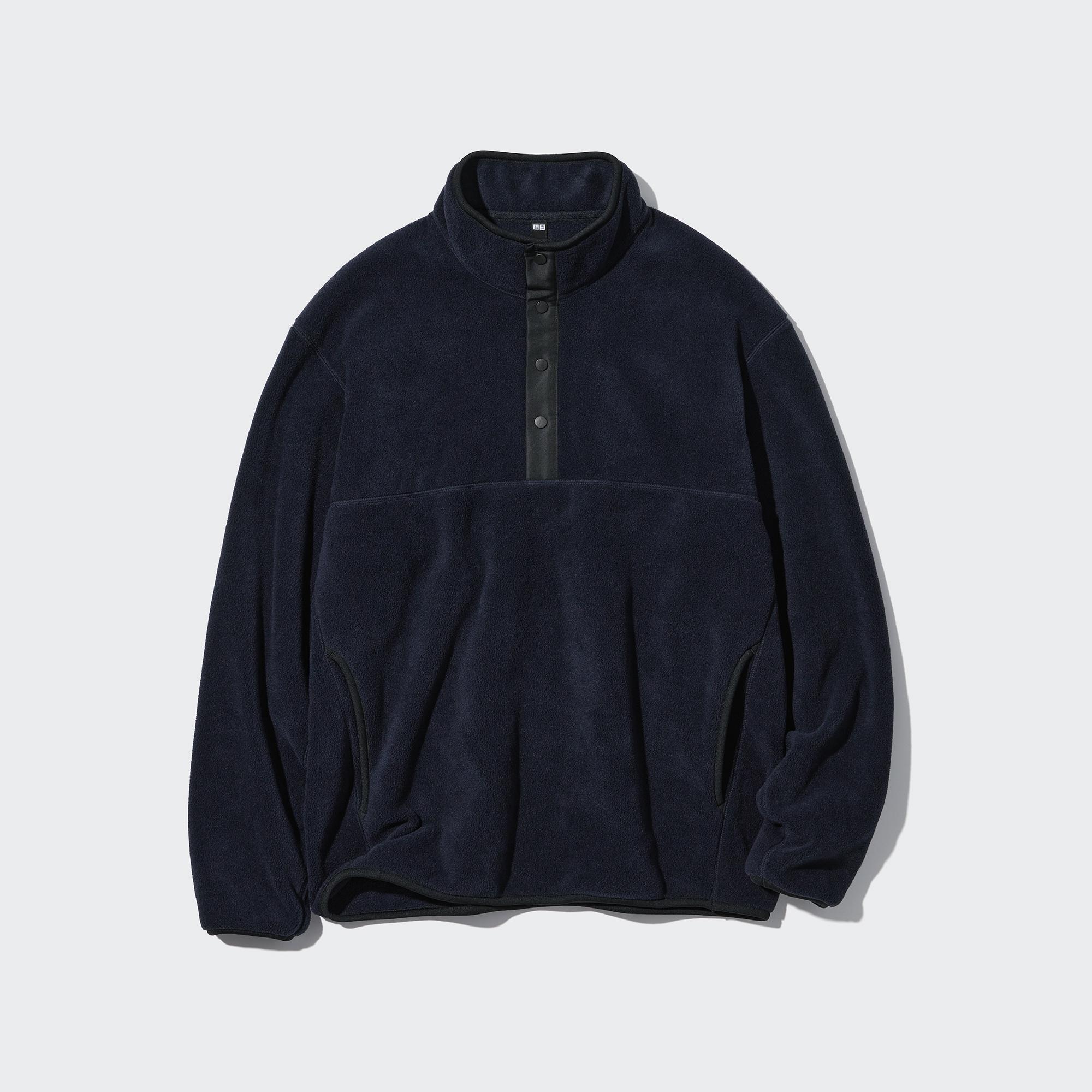 Uniqlo u long cheap sleeve fleece shirt jacket