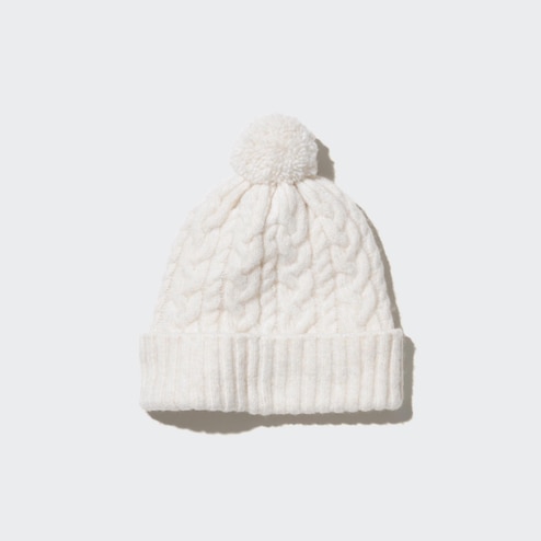 KIDS HEATTECH CABLE KNITTED CAP
