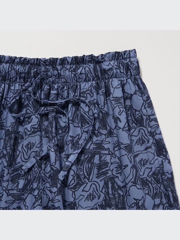 Celana Pendek Rileks Rayon Motif