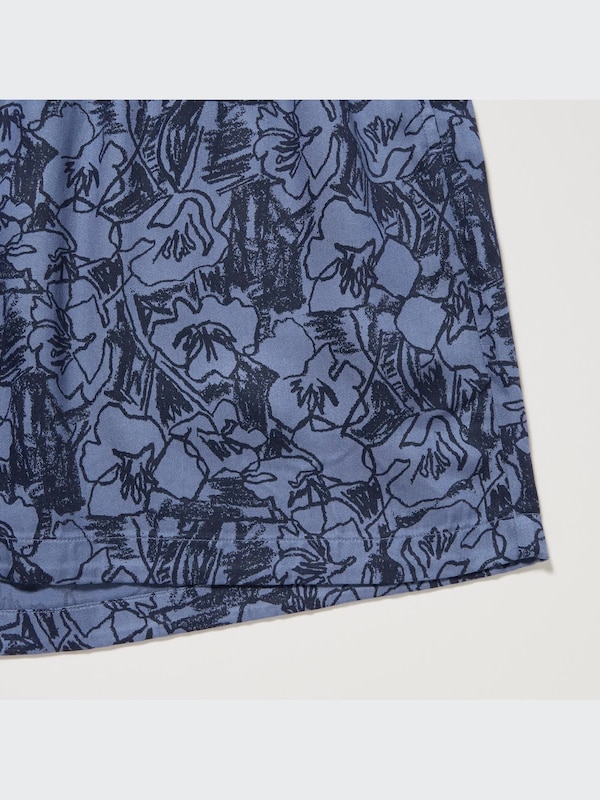 Celana Pendek Rileks Rayon Motif