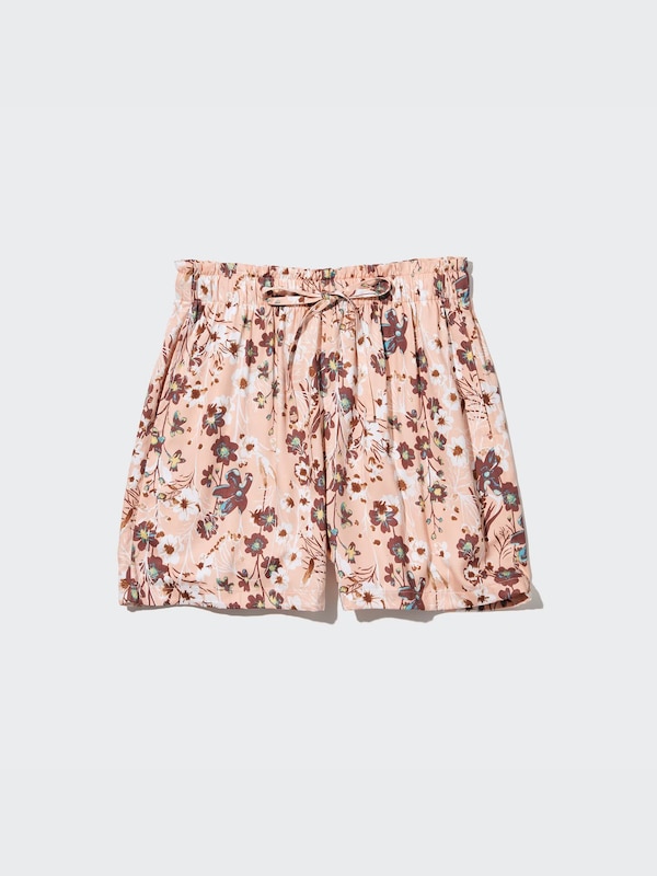 Celana Pendek Rileks Rayon Motif