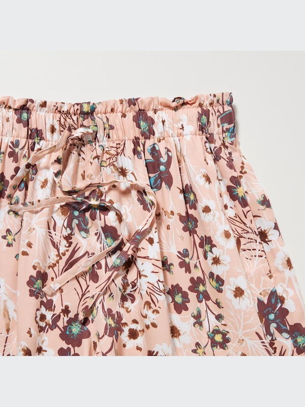 Celana Pendek Rileks Rayon Motif