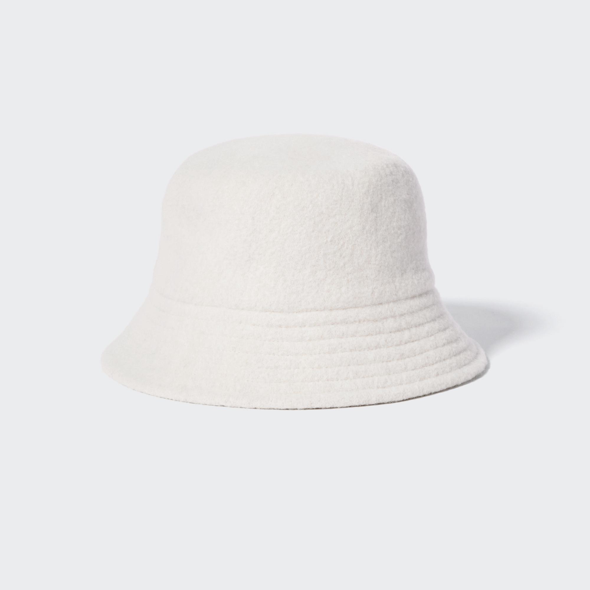 ソフトウールバケットハット ホワイト - 帽子