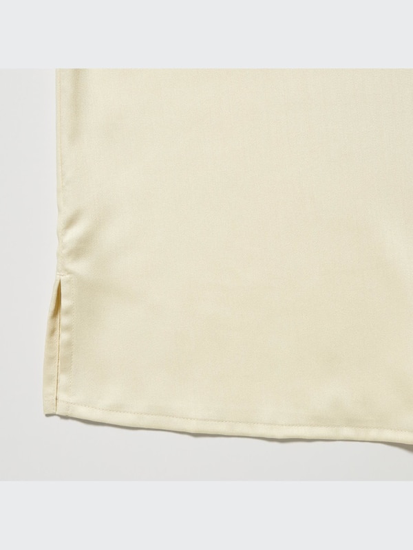Satin Short Sleeve Pajamas (Long Pants)