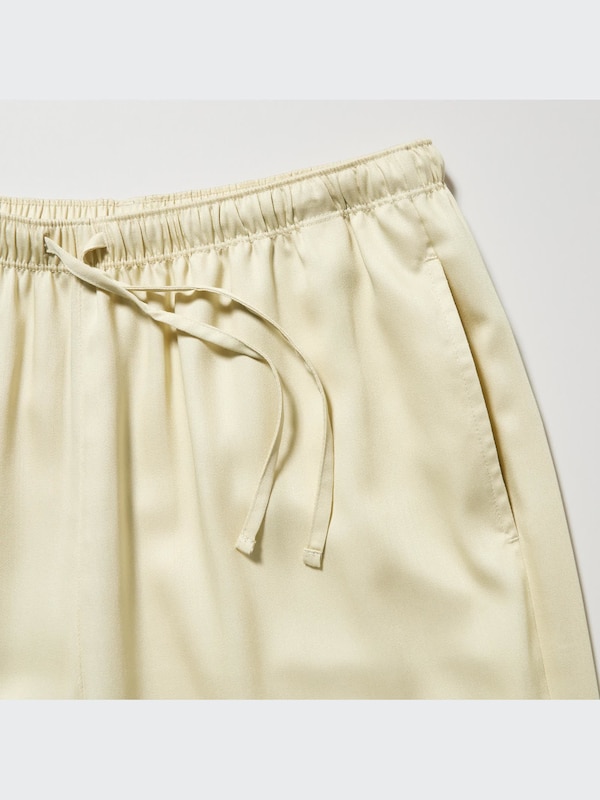 Satin Short Sleeve Pajamas (Long Pants)