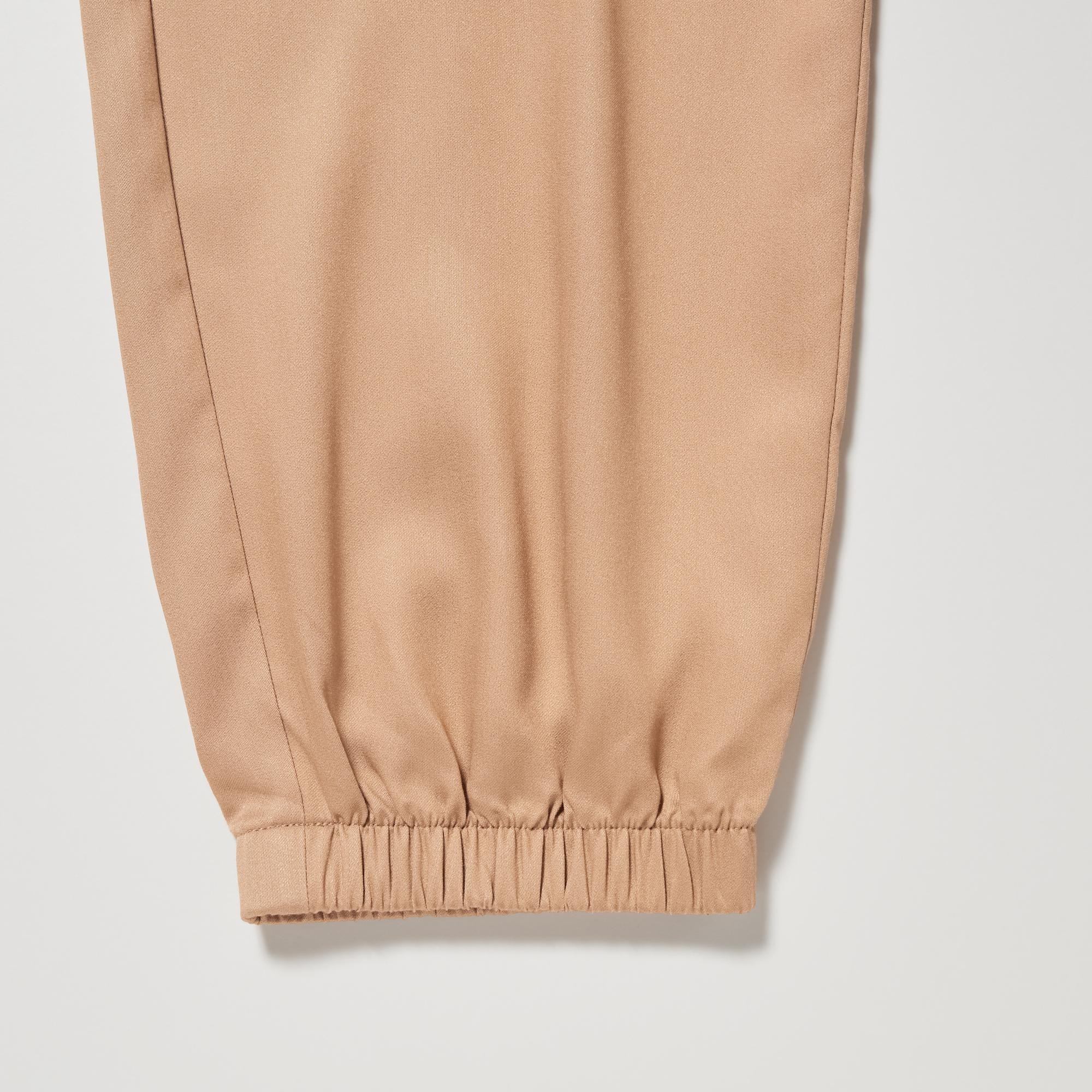 Uniqlo satin 2024 drape jogger pants