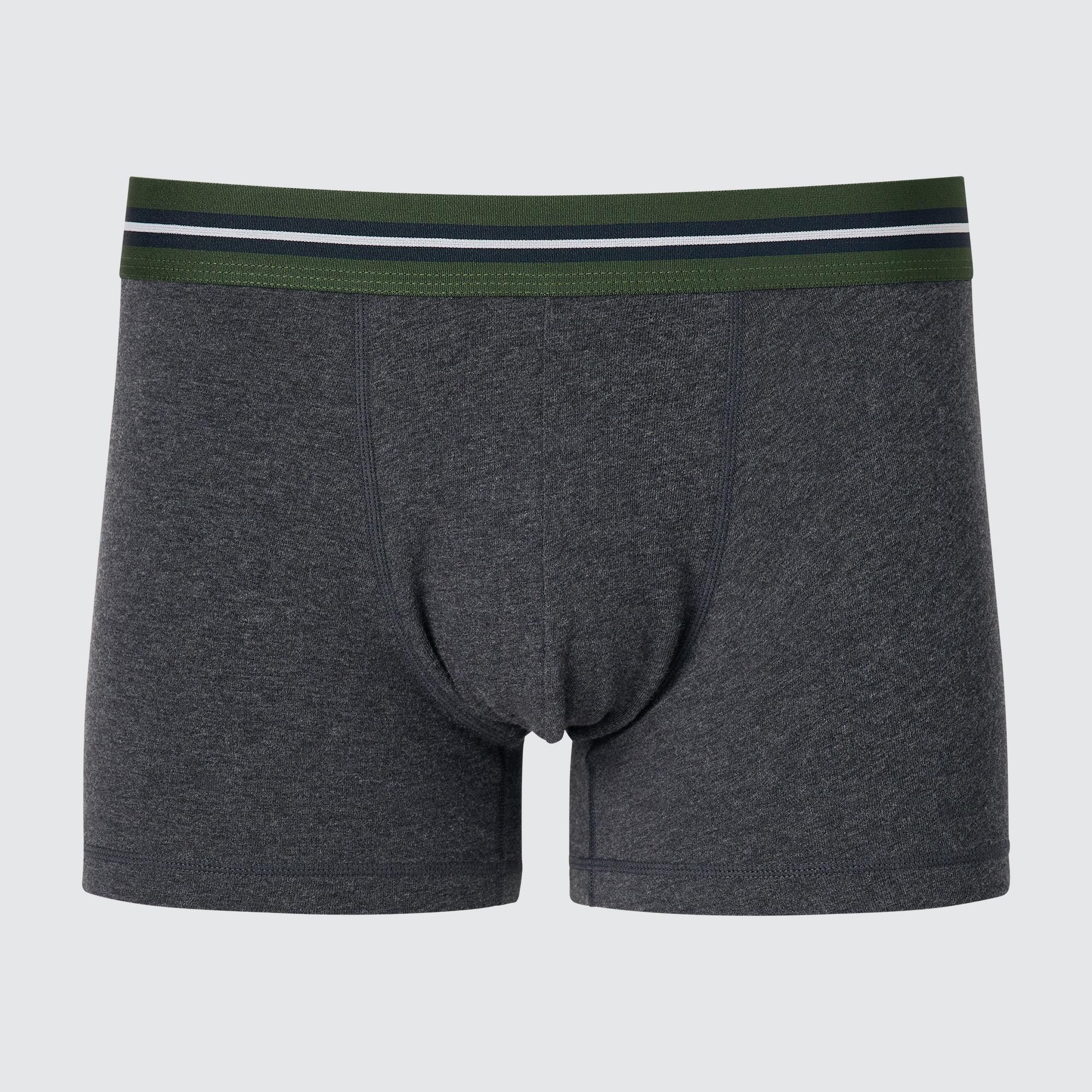 Cotton Waist Boxer Briefs Striped Low Rise