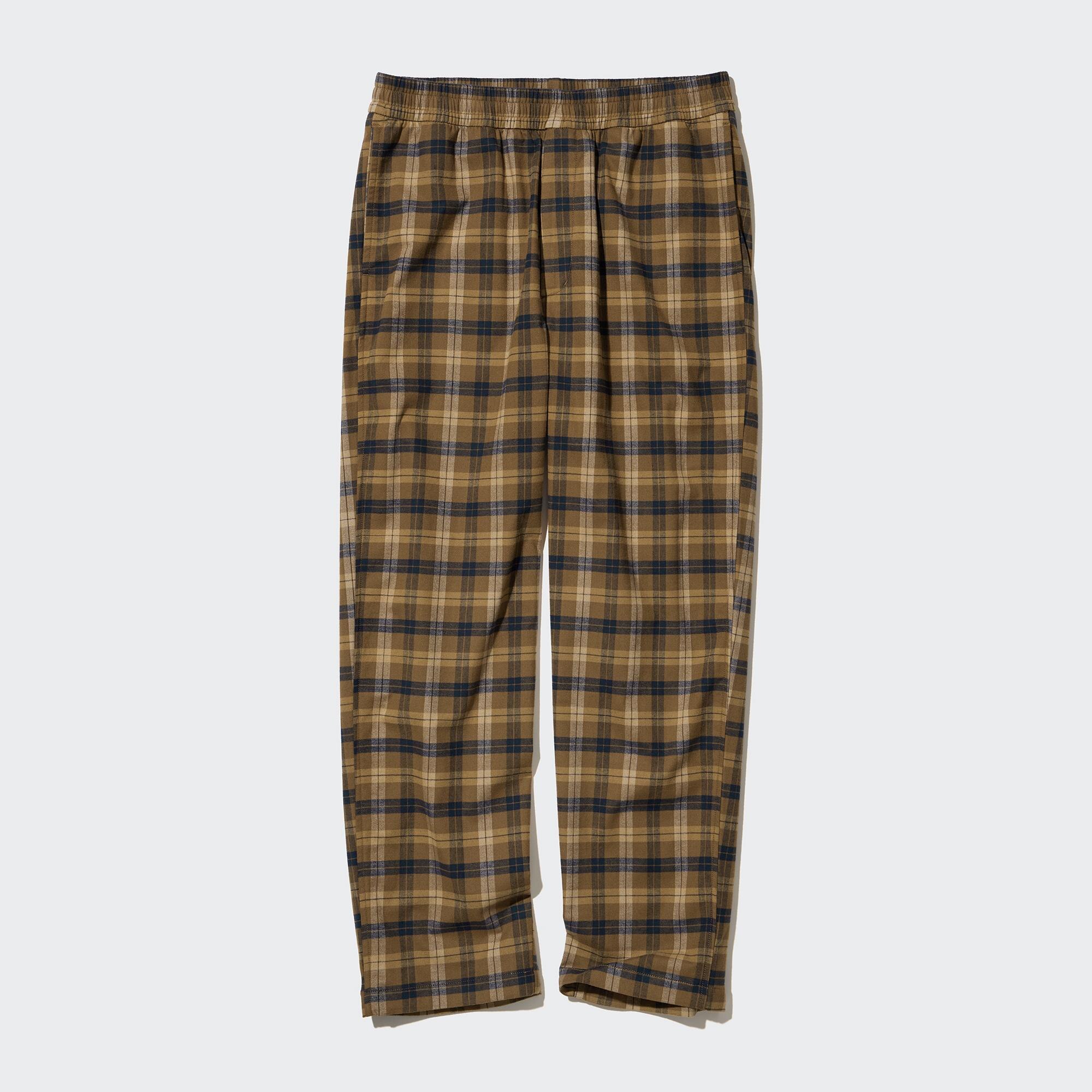 MEN S FLANNEL EASY ANKLE PANTS PATTERNED UNIQLO SG