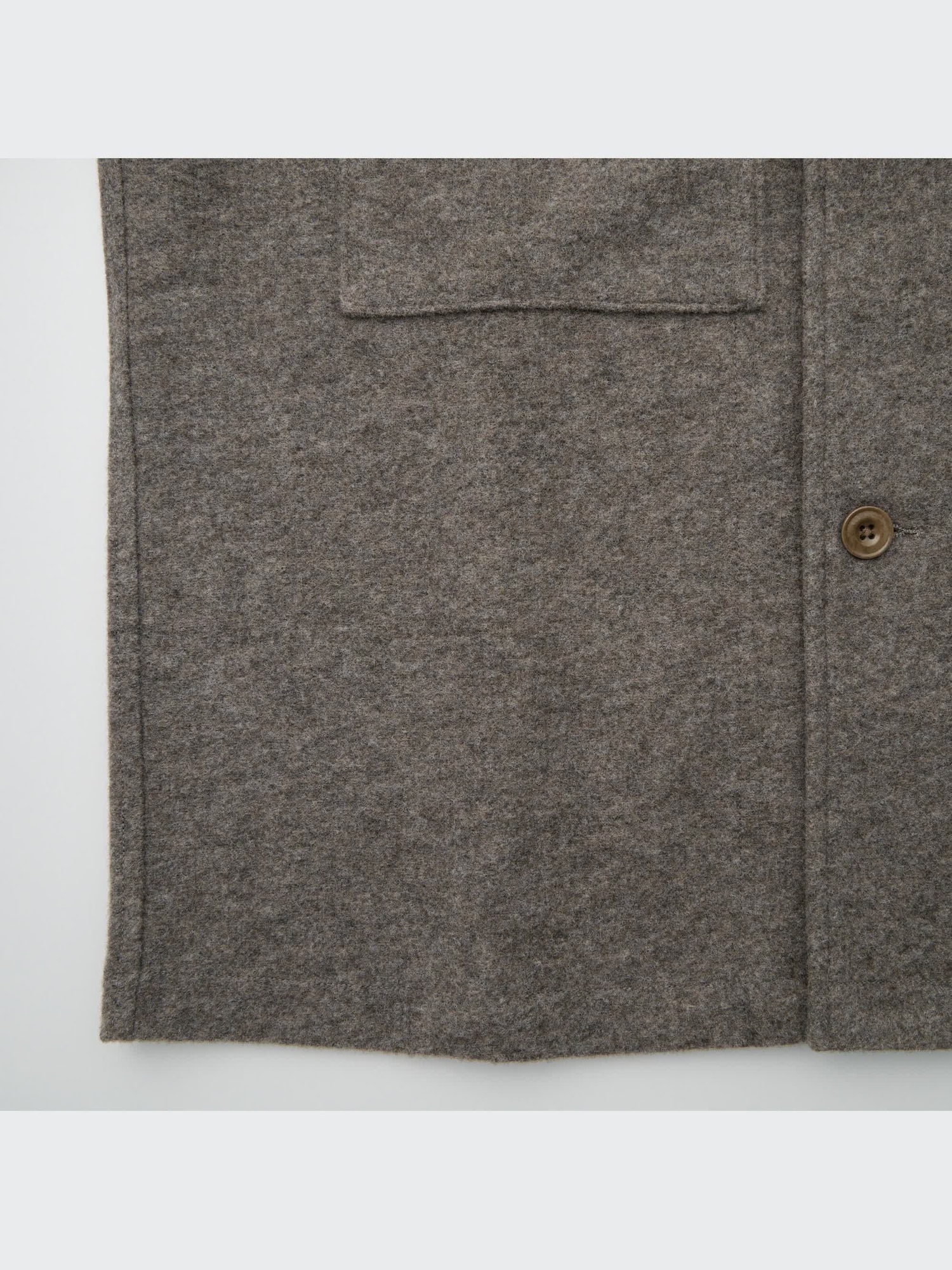 ユニクロ公式 | フリースジャージーオーバーシャツ（長袖）