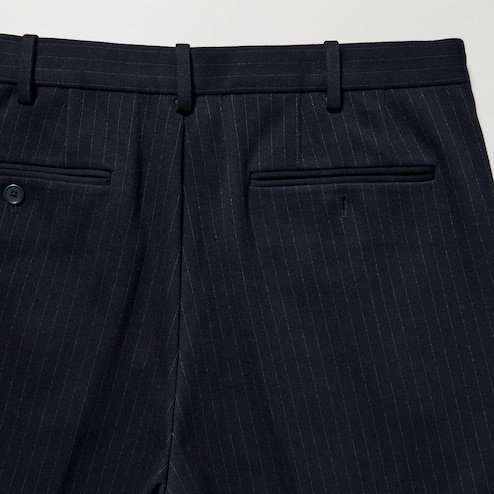 UNIQLO SMART BRUSHED ANKLE PANTS (STRIPED)