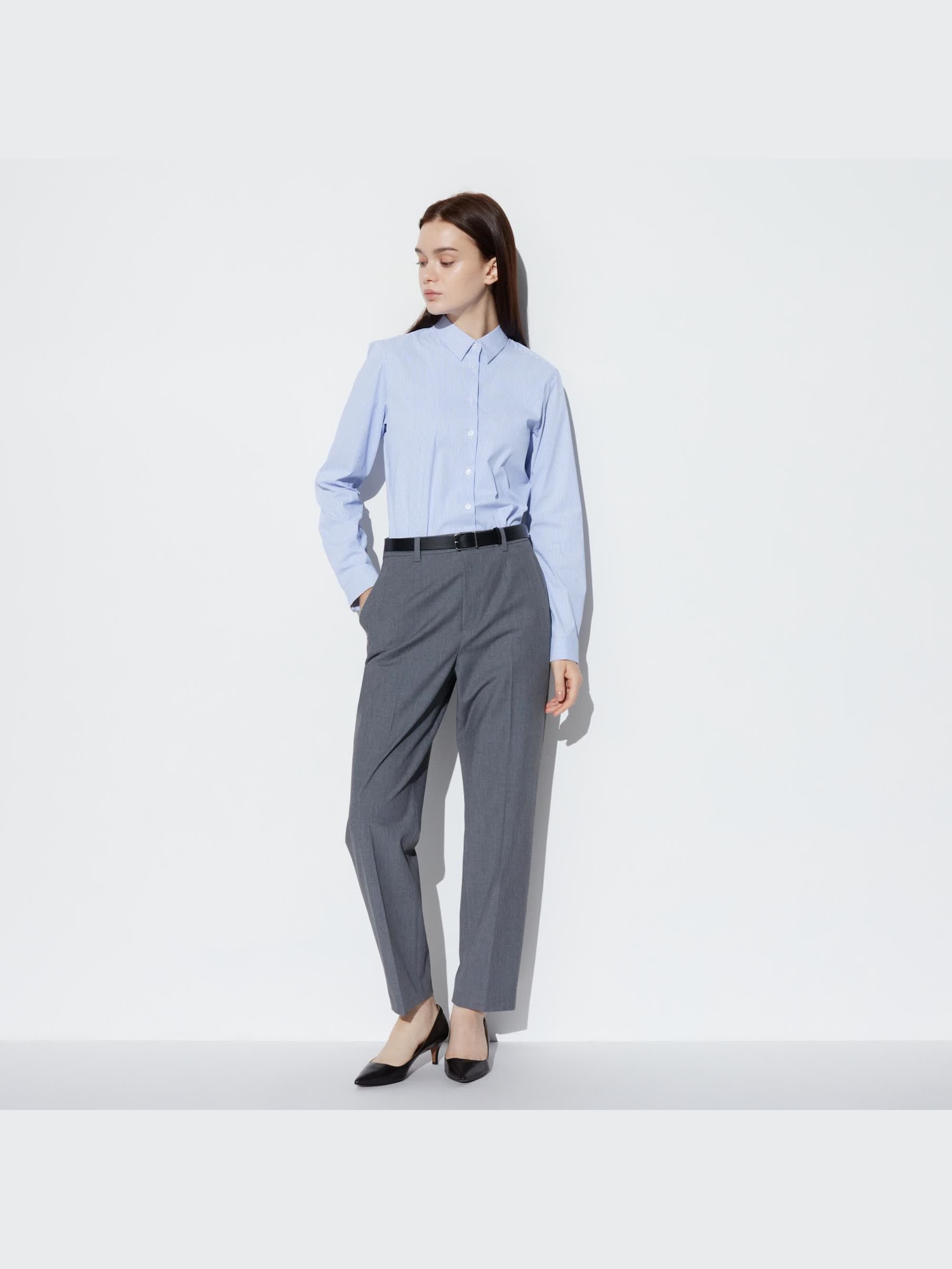 ユニクロ公式 | UVカットストレッチストライプシャツ