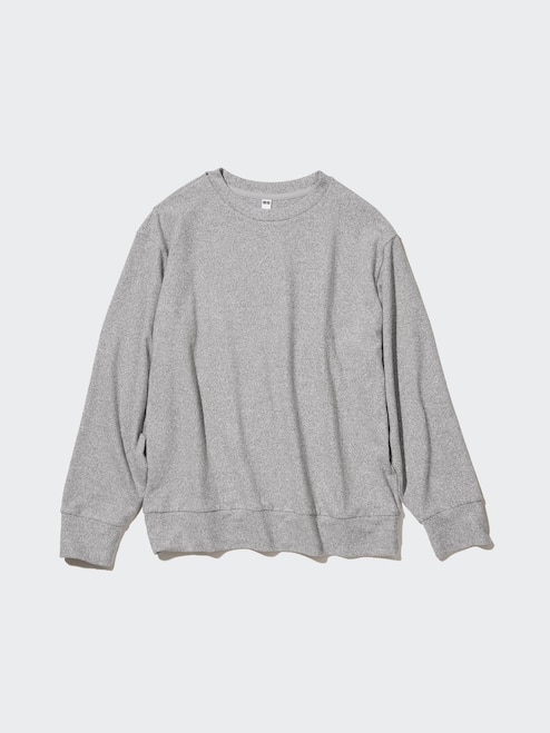 Heather Grey Crew Neck Sweatshirt WOMEN'S SOFT KNITTED
