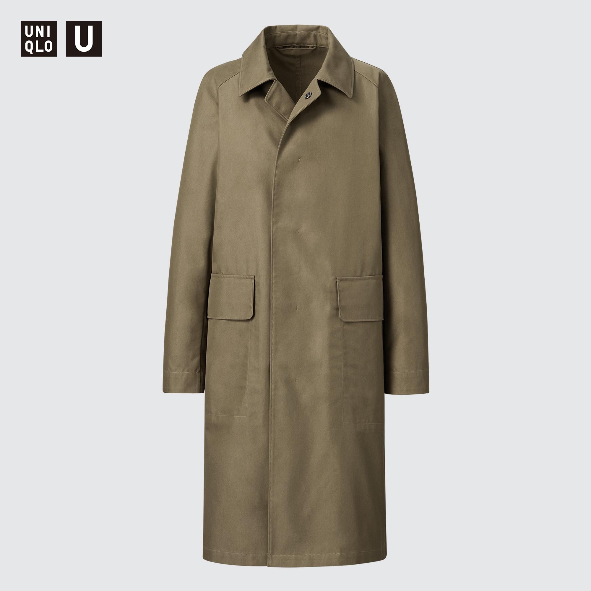 UNIQLO ユニクロ ステンカラーコート XL カーキ - daterightstuff.com