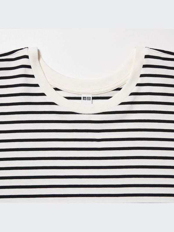 T-Shirt Oversize Katun Garis Lengan Pendek