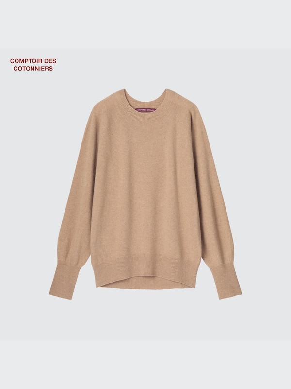 カシミヤクルーネックセーター（長袖・コントワーデコトニエ）