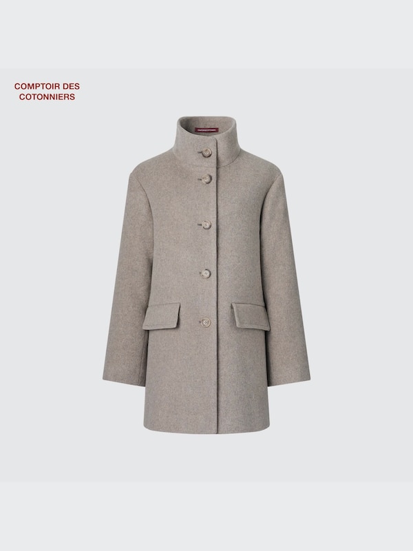 ウールスタンドカラーコート（コントワーデコトニエ）