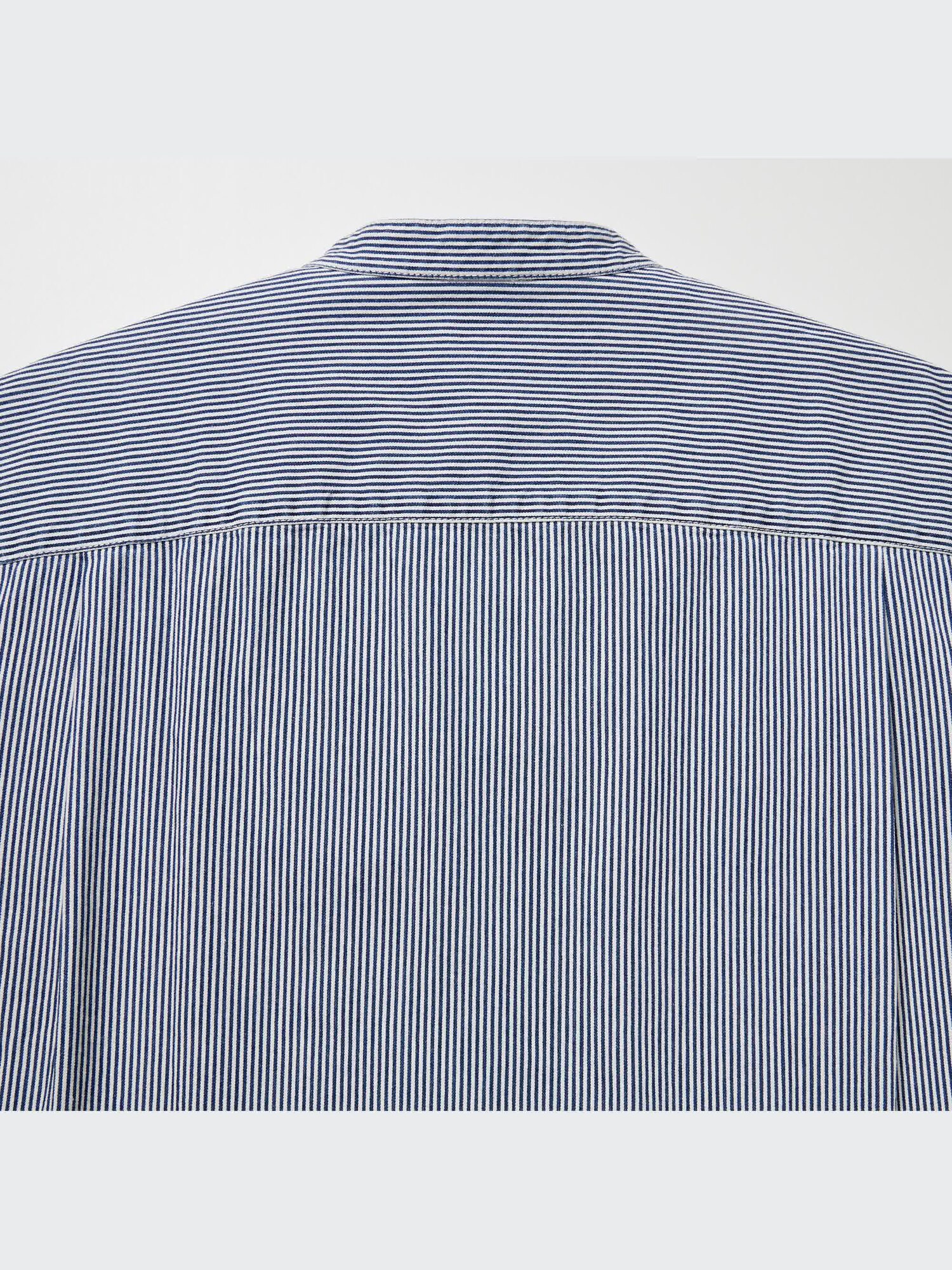 ユニクロ公式 | ヒッコリーオーバーサイズシャツ（長袖）