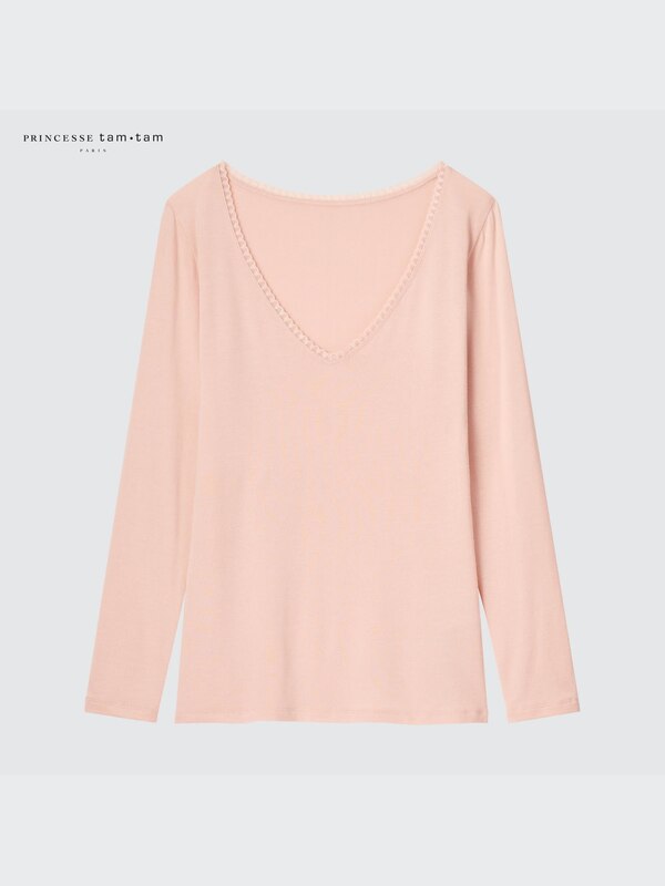 ヒートテックレースTシャツ（長袖・プリンセスタムタム）