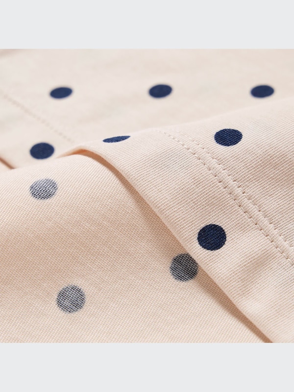 AIRism Katun Piyama Lengan Pendek (Polkadot)