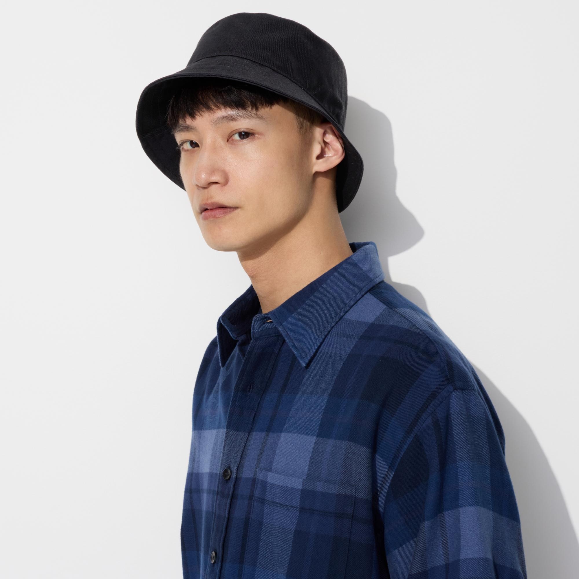 UNIQLO ユニクロ UVカットバケットハット 黒 ワンピなど最旬ア！ - ハット