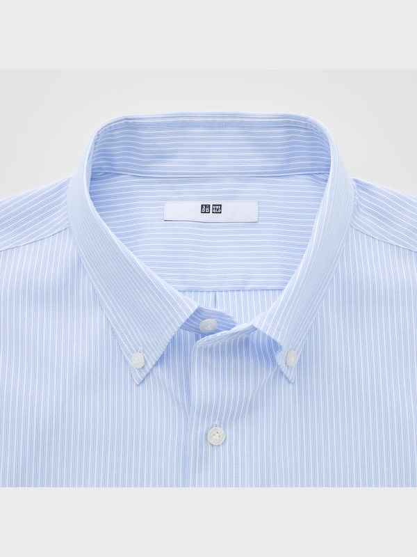 ファインクロスストライプシャツ（ボタンダウンカラー・長袖）