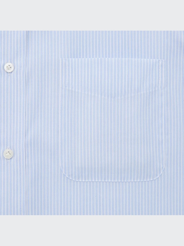 ファインクロスストライプシャツ（ボタンダウンカラー・長袖）
