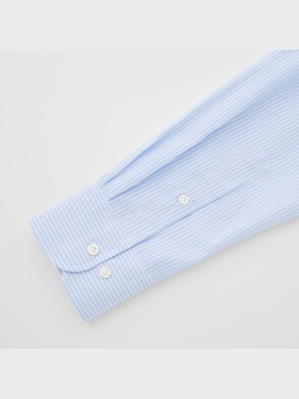 ファインクロスストライプシャツ（ボタンダウンカラー・長袖）