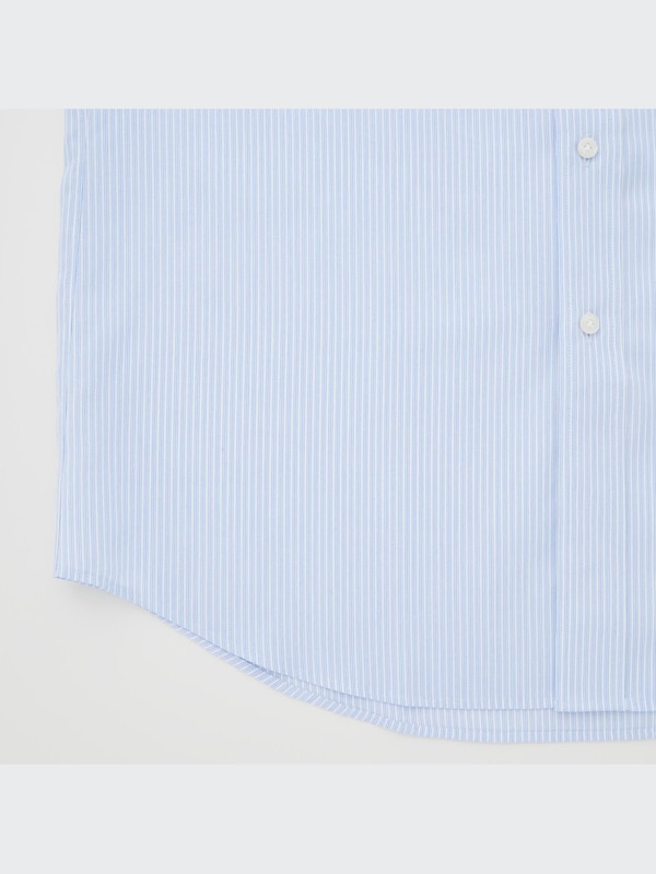 ファインクロスストライプシャツ（ボタンダウンカラー・長袖）