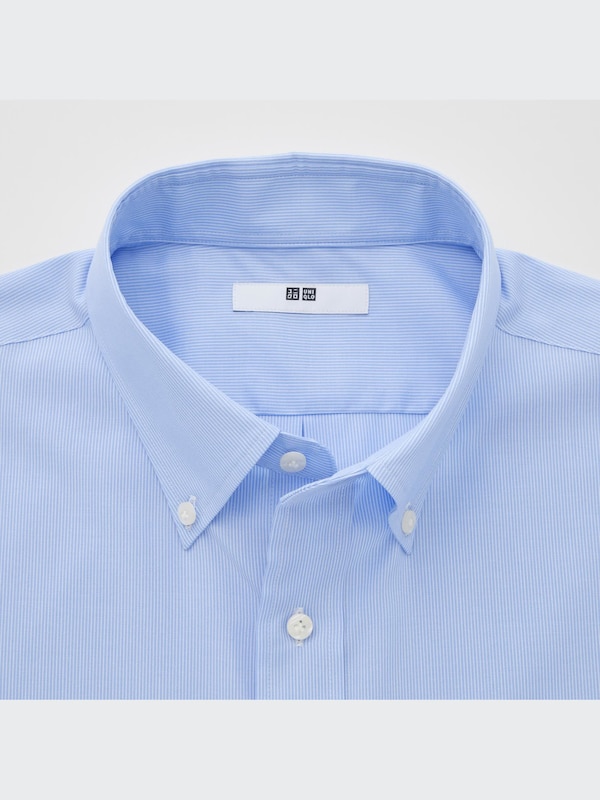 ファインクロスストライプシャツ（ボタンダウンカラー・長袖）